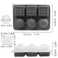 2 PCS Sphere & Square Ice Cube Tray (Green) - Novelty Silicone Ice Maker for Whiskey Cocktails