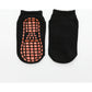 Black 6-Pairs Adult Non-Slip Trampoline Socks - Colorful Anti-Skid Floor Socks with PVC Grip Dots, 35-42EU