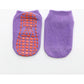 Light Purple 6-Pairs Adult Non-Slip Trampoline Socks - Colorful Anti-Skid Floor Socks with PVC Grip Dots, 35-42EU