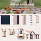 Portable Traditional Pattern Picnic Mat - Lightweight , 200x200cm, with Storage Bag