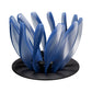 V60 Pour Over Coffee Dripper - Heat Resistant Brew Filter Cone - Blue(Black Base)