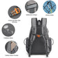 Black Lightweight Water Resistant Tennis Backpack - Multi-Pocket Sports Bag for Rackets, Balls & Gear