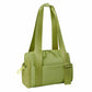Stylish Green Mini Gym Bag & Travel Tote - Compact Duffel with Wet Pocket, Luggage Sleeve & Multiple Compartments