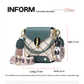 Black Stylish Korean Minimalist Crossbody Bag - Elegant Small Square Shoulder Bag with Phone Pocket