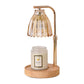 Gold Wrought Iron Candle Warmer Lamp with Halogen Bulb - Adjustable Scented Candle Melter for Home Decor