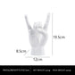 White Right Hand Resin Rock and Roll Hand Figurine - Stylish Desk and Living Room Decor