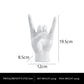 White Left Hand Resin Rock and Roll Hand Figurine - Stylish Desk and Living Room Decor