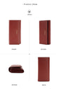 Blue PU Slim Wallet with Polyester Interior - Stylish Clutch for Cards and Cash
