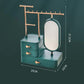 Elegant White Jewelry Organizer with Mirror - Multi-Layer Storage & Display Stand (25x15x37.5cm)