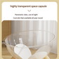 Luxury Transparent Cat Bed with Wooden Legs - Stylish Pet Nest