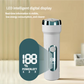 White Waterproof Electric Foot File with LED Display - Rechargeable Callus Remover