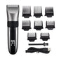 Cordless Electric Hair Clipper with LED Display - 8 Blue Adjustable Lengths