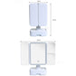 Elegant Tri-Fold Shell LED Vanity Mirror - Smart Makeup Gift with Storage & Illumination