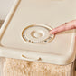 Transparent Cream White Smart Kitchen Rice Dispenser - Automatic Press-Style Rice Storage Bin