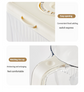 Transparent Cream White Smart Kitchen Rice Dispenser - Automatic Press-Style Rice Storage Bin