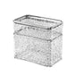 2PCS Stylish Double-Layer Transparent Wave-Textured Tissue Box Holder - Stylish Bathroom Storage