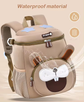 Yellow Tiger Cute Animal  Kids Backpack - Lightweight Toddler School Bag - Soft 3D Cartoon Daypack for Kindergarten & Childcare- Boys Girls Ages 1-3