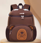 Coffee Bear Cute Animal  Kids Backpack - Lightweight Toddler School Bag - Soft 3D Cartoon Daypack for Kindergarten & Childcare- Boys Girls Ages 1-3