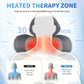 USB-Powered Memory Foam Neck Pillow, Electric Cervical Neck Massage Pillow with 15-Minute Timer - Ergonomic Contoured Sleep Aid Cushion