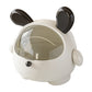 2PCS Black-Eared Cute Puppy Desktop Bin with Lid - Mini Trash Can & Storage Organiser - Kawaii Office Decor for Vanity & Home Office