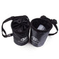 2PCS Black Professional Rock Climbing Gear Bag - 840D Heavy Duty Oxford Cloth Waist Pouch for Mountaineering, Bouldering, and Outdoor Equipment Storage