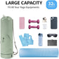 Black Professional Yoga Mat Carrying Bag - 31 Inch Large Capacity Fitness Storage Pouch with Adjustable Shoulder Strap and Accessory Pocket - Fits Mats up to 10mm Thickness