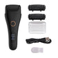 Black Professional Electric Foot Callus Remover - Rechargeable Pedicure Tool with 3 Adjustable Speeds, Smart LED Display, and 3 Replaceable Grinding Heads for Smooth Feet