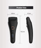 Black Professional Electric Foot Callus Remover - Rechargeable Pedicure Tool with 3 Adjustable Speeds, Smart LED Display, and 3 Replaceable Grinding Heads for Smooth Feet