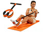 Orange Multifunctional Pedal Resistance Band - Home Fitness Sit-up Assistant with Foot Pedals and Elastic Pull Rope - Full Body Workout Equipment for Abs, Arms, Legs and Glutes