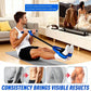 Yellow Multifunctional Pedal Resistance Band - Home Fitness Sit-up Assistant with Foot Pedals and Elastic Pull Rope - Full Body Workout Equipment for Abs, Arms, Legs and Glutes