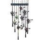 2 Sets Vertical Wall Mounted Fishing Rod Rack - 9-Slot Fishing Pole Holder for Garage, Professional Space-Saving Fishing Gear Storage Organizer with Soft Grip Pads