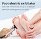 Purple Professional 2-in-1 Electric Foot Callus Remover and Manicure Kit - 9 Speeds Rechargeable Electronic Foot File with LCD Display - Professional Pedicure Tool for Dead Skin and Nail Care