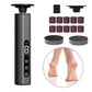 Grey Professional 2-in-1 Electric Foot Callus Remover and Manicure Kit - 9 Speeds Rechargeable Electronic Foot File with LCD Display - Professional Pedicure Tool for Dead Skin and Nail Care