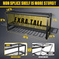 Heavy Duty Power Tool Organizer Wall Mount - 3-Tier Garage Storage Rack with Drill Holder, Screwdriver and Hammer Organizer - Extra Tall 200lbs Capacity High-Quality Steel Utility Shelf