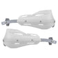 Professional Universal Motorcycle Handguards for Honda CC110 Cross Cub - Heavy Duty Aluminum Alloy Anti-Collision Brush Guards, Carbon Fiber Style Handlebar Protectors for Dirt Bikes and Off-Road Motorcycles - 1 Pair—White