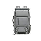 Grey Large Capacity 16-Inch Laptop Travel Backpack - Anti-Theft Professional Business Bag with Spring Buckle - Durable Oxford Cloth Outdoor Rucksack for Men and Women