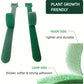 400 pcs Reusable Hook and Loop Cable Ties - 6-Inch T-Type Nylon Fastening Straps for Office Cable Management and Garden Plant Support, Interconnectable Design, Green