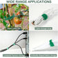 400 pcs Reusable Hook and Loop Cable Ties - 6-Inch T-Type Nylon Fastening Straps for Office Cable Management and Garden Plant Support, Interconnectable Design, Green