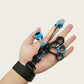 10 pcs Grey Finger Exerciser and Hand Strengthener - Adjustable Silicone Grip Strength Trainer for Physical Therapy, Athletes and Musicians - 13LB to 21LB Resistance Levels