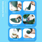 Dark Blue 2-in-1 Portable Dog Water Bottle and Food Container - Leaf-Shaped Silicone Travel Bowl for Pets, Leak-Proof Outdoor Dispenser for Walking, Hiking and Traveling, 330ml Capacity