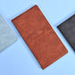 3 Pcs Premium PU Leather Car Registration and Insurance Holder - Slim Auto Document Organizer, Driver&