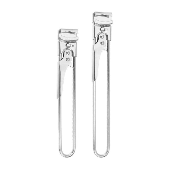 2 Set/4 Pcs Adjustable Jar Opener - Durable Stainless Steel Manual Lid Remover - Effortless Kitchen Gadget for Weak Hands and Seniors, Versatile Multi Size Can Opener, Space Saving Ergonomic Design