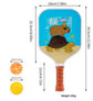 【RT-010】Fiberglass Pickleball Paddle Set of 2 with 4 Balls and Carry Bag - 185g Single Paddle Weight - Beginner Friendly Starter Kit with Non-Slip Cushion Grip for Adults Kids and Outdoor Family Fun