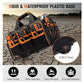 17 Inch Heavy Duty Tool Bag - 43cm Wide Open Mouth Organiser - Thickened Wear Resistant Oxford Cloth with Adjustable Padded Strap, Multi-Pocket Storage for Electricians Plumbers and Professional Trades