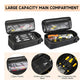 Tactical Tool Pouch Organizer - Heavy Duty Oxford Cloth - Compact MOLLE Utility Bag with Adjustable Shoulder Strap for EDC Small Hand Tools and Outdoor Gear - 12 Inch Black