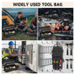 Tactical Tool Pouch Organizer - Heavy Duty Oxford Cloth - Compact MOLLE Utility Bag with Adjustable Shoulder Strap for EDC Small Hand Tools and Outdoor Gear - 12 Inch Black