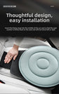 Moonlight White 360 Degree Rotating Car Seat Cushion - 53cm Nano Tech Swivel Mobility Aid - Easy Vehicle Entry and Exit for Seniors, Breathable Non Slip Ergonomic Support for Home Office and Travel