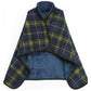 Green-blue Rasa 100x140cm Wearable Fleece Blanket - Soft, Warm & Anti-Pilling, Stylish Plaid Design