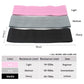 Pink-Grey-Black Fabric Resistance Bands Set - 3 Levels Non-Slip Hip Bands for Strength Training