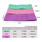 Green-Pink-Purple Fabric Resistance Bands Set - 3 Levels Non-Slip Hip Bands for Strength Training